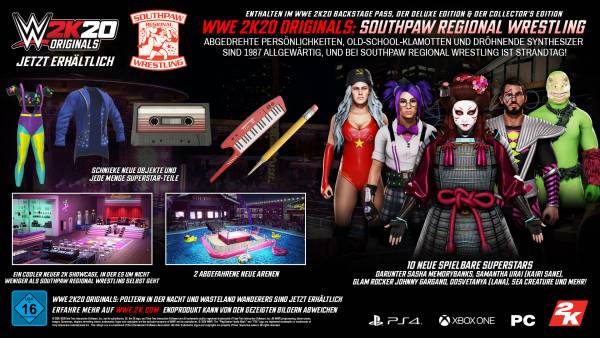 WWE 2K20 Originals: Southpaw Regional Wrestling jetzt erhältlich