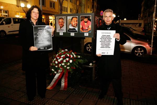 In Gedenken an die Opfer des Anschlags in Hanau