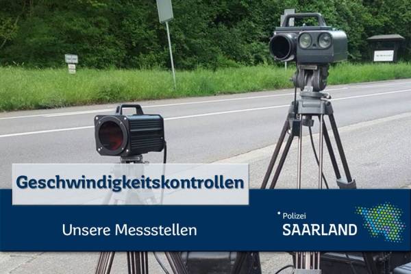Geschwindigkeitskontrollen im Saarland für die 12. KW 2024 angekündigt